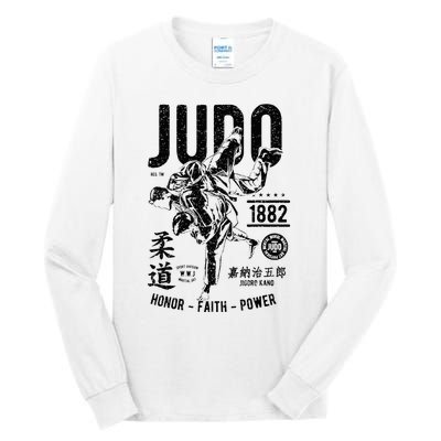 Vintage Retro Judo Tall Long Sleeve T-Shirt