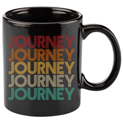 Vintage Retro Journey 11oz C Handle Ceramic Mug