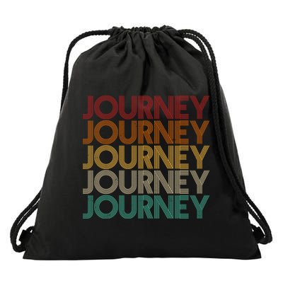 Vintage Retro Journey Drawstring Bag