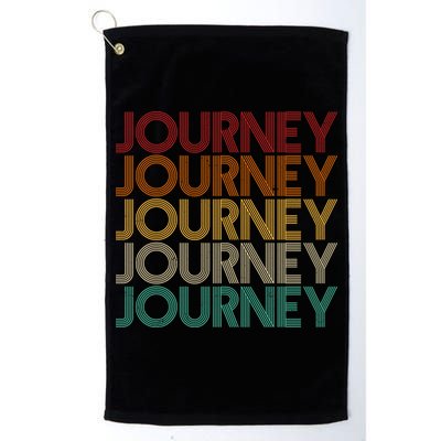 Vintage Retro Journey Golf Towel