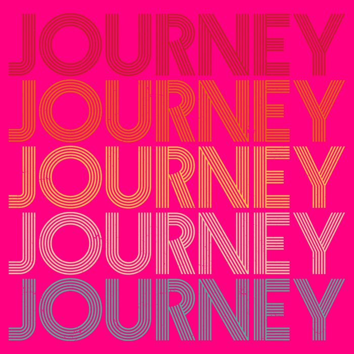 Vintage Retro Journey Button