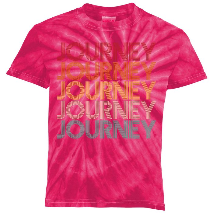 Vintage Retro Journey Kids Tie-Dye T-Shirt