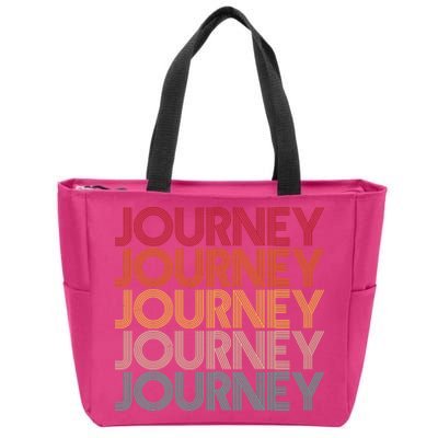 Vintage Retro Journey Zip Tote Bag