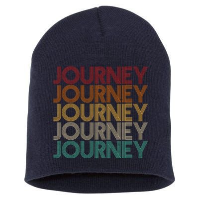 Vintage Retro Journey Short Acrylic Beanie