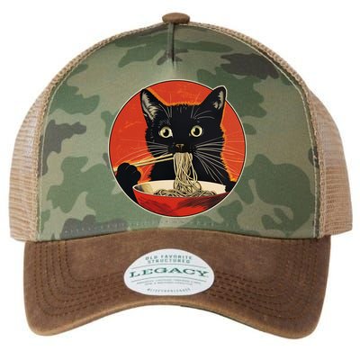 Vintage Retro Japanese Ramen Cat Neko Legacy Tie Dye Trucker Hat