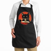 Vintage Retro Japanese Ramen Cat Neko Apron