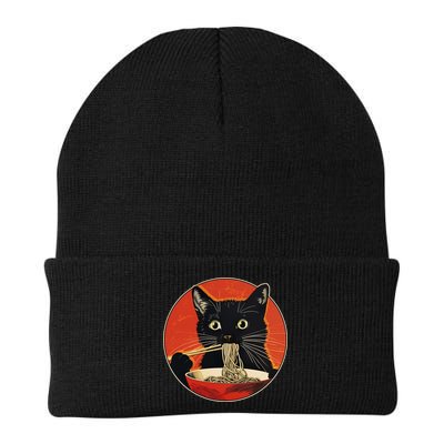 Vintage Retro Japanese Ramen Cat Neko Beanie