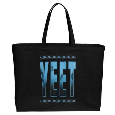 Vintage Retro Jey Yeet Ww Quotes Design Cotton Canvas Jumbo Tote