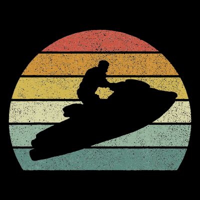 Vintage Retro Jet Ski Athletic Beach Summer Sports Jet Ski T-Shirt