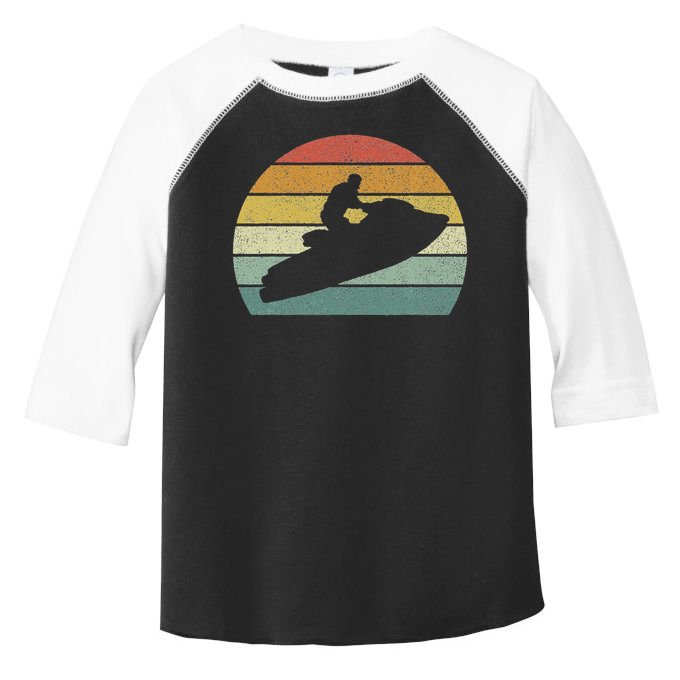 Vintage Retro Jet Ski Athletic Beach Summer Sports Jet Ski Toddler Fine Jersey T-Shirt