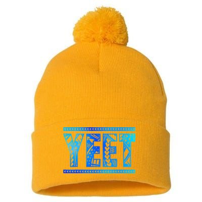 Vintage Retro Jey Yeet Ww Pom Pom 12in Knit Beanie