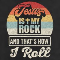 Vintage Retro Jesus Is My Rock And This Is How I Roll Gift Beanie