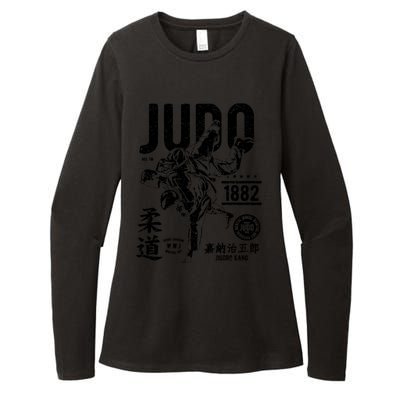 Vintage Retro Judo Gift Womens CVC Long Sleeve Shirt