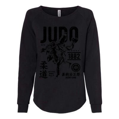 Vintage Retro Judo Gift Womens California Wash Sweatshirt