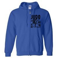 Vintage Retro Judo Gift Full Zip Hoodie