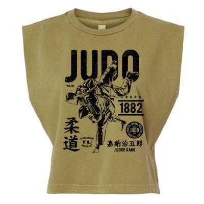 Vintage Retro Judo Gift Garment-Dyed Women's Muscle Tee