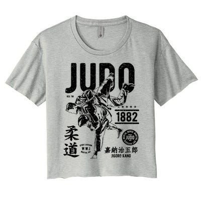 Vintage Retro Judo Gift Women's Crop Top Tee