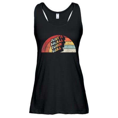 Vintage Retro Just A Small Town Girl Women Ladies Essential Flowy Tank