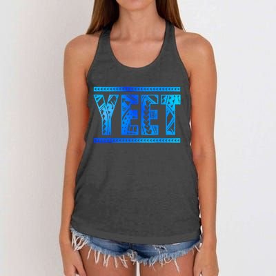 Vintage Retro Jey Yeet Ww Quotes Design Apparel Women's Knotted Racerback Tank