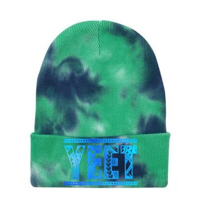 Vintage Retro Jey Yeet Ww Quotes Design Apparel Tie Dye 12in Knit Beanie