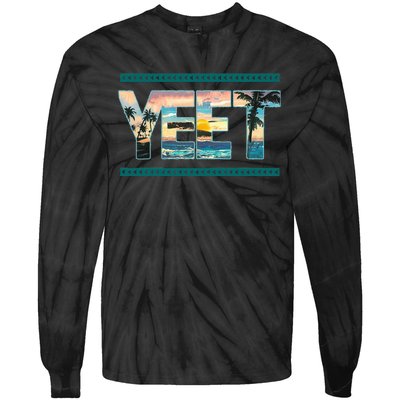 Vintage Retro Jey Yeet Ww Quotes Tie-Dye Long Sleeve Shirt