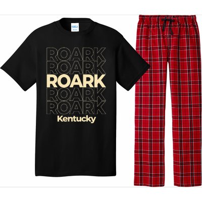 Vintage Roark Kentucky Repeating Text Pajama Set