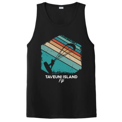 Vintage Retro Kitesurf Taveuni Island Kite Surfing Gift PosiCharge Competitor Tank