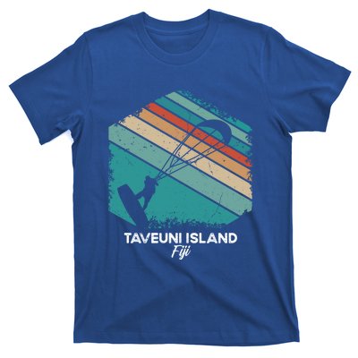 Vintage Retro Kitesurf Taveuni Island Kite Surfing Gift T-Shirt