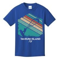 Vintage Retro Kitesurf Taveuni Island Kite Surfing Gift Kids T-Shirt