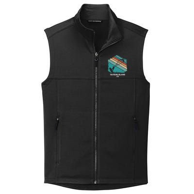 Vintage Retro Kitesurf Taveuni Island Kite Surfing Gift Collective Smooth Fleece Vest