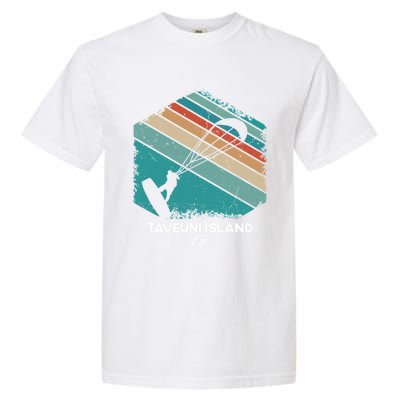 Vintage Retro Kitesurf Taveuni Island Kite Surfing Gift Garment-Dyed Heavyweight T-Shirt