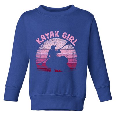 Vintage Retro Kayak Canoe Kayak Kayaking Great Gift Toddler Sweatshirt