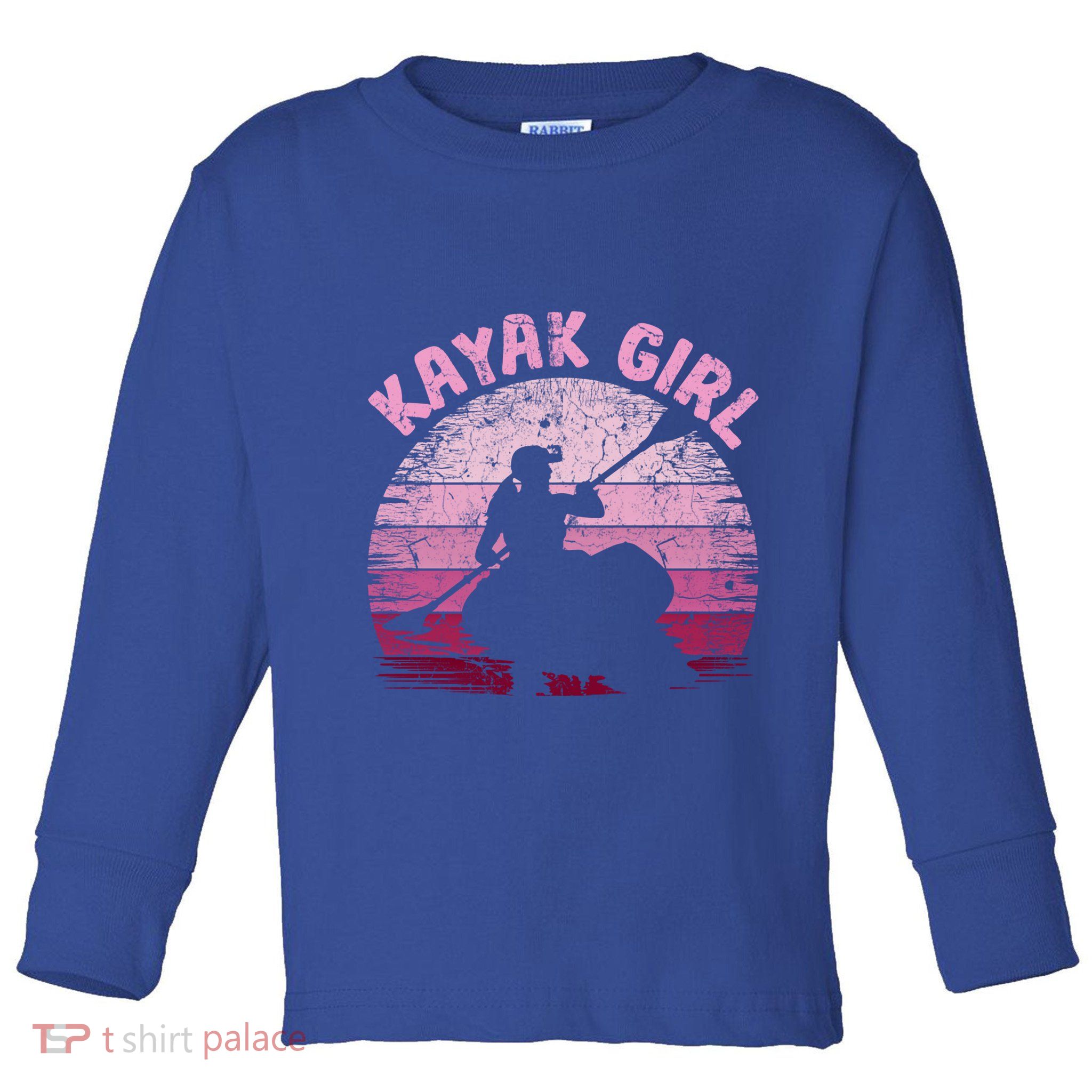 Vintage Retro Kayak Canoe Kayak Kayaking Great Gift Toddler Long Sleeve Shirt