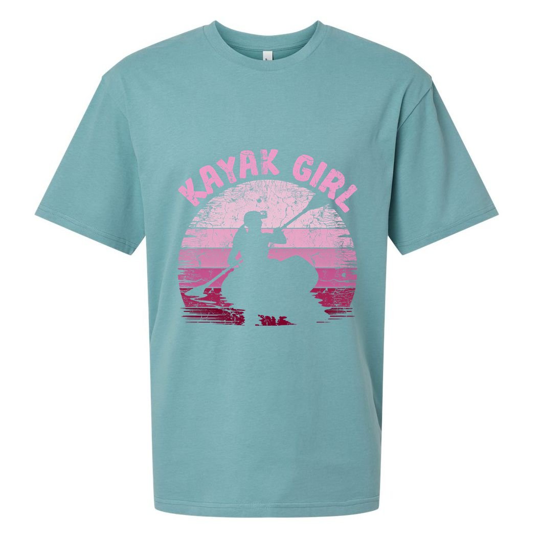 Vintage Retro Kayak Canoe Kayak Kayaking Great Gift Sueded Cloud Jersey T-Shirt