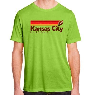 Vintage Retro Kansas City Missouri Football Adult ChromaSoft Performance T-Shirt