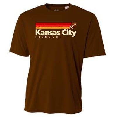 Vintage Retro Kansas City Missouri Football Cooling Performance Crew T-Shirt