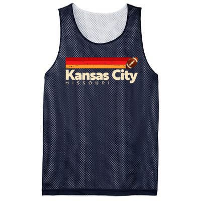 Vintage Retro Kansas City Missouri Football Mesh Reversible Basketball Jersey Tank