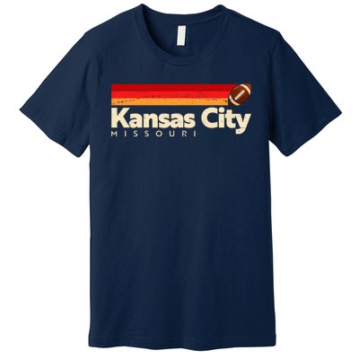 Vintage Retro Kansas City Missouri Football Premium T-Shirt