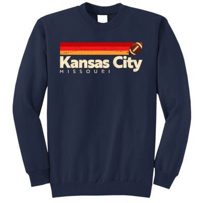 Vintage Retro Kansas City Missouri Football Tall Sweatshirt