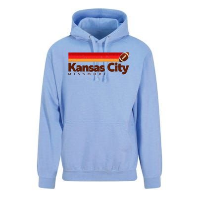 Vintage Retro Kansas City Missouri Football Unisex Surf Hoodie