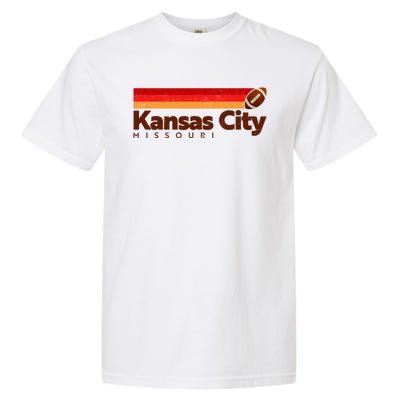 Vintage Retro Kansas City Missouri Football Garment-Dyed Heavyweight T-Shirt