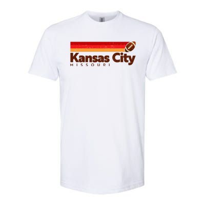 Vintage Retro Kansas City Missouri Football Softstyle CVC T-Shirt