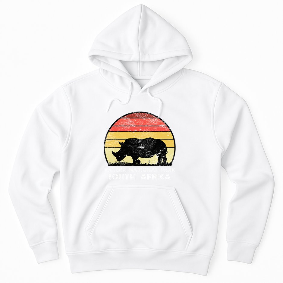 Vintage Retro Kruger National Park South Africa Africa Safa Hoodie