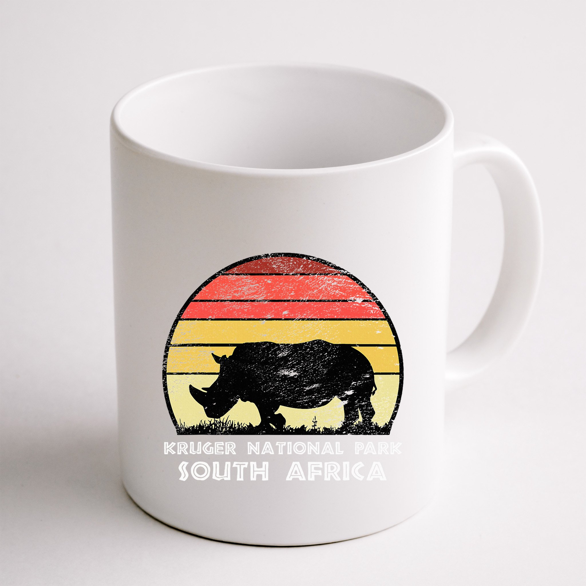 Vintage Retro Kruger National Park South Africa Africa Safa Mug