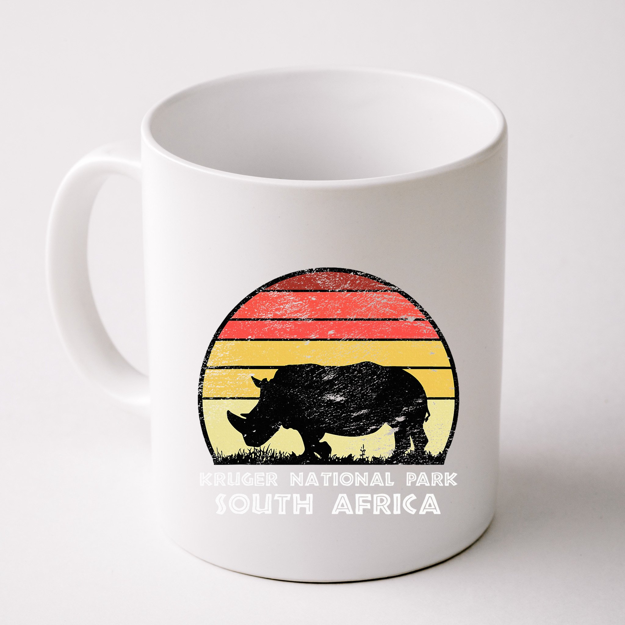 Vintage Retro Kruger National Park South Africa Africa Safa Mug
