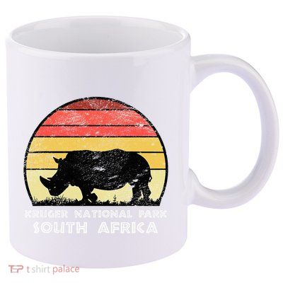 Vintage Retro Kruger National Park South Africa Africa Safa 11oz C Handle Ceramic Mug
