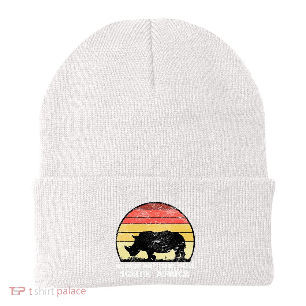 Vintage Retro Kruger National Park South Africa Africa Safa Beanie