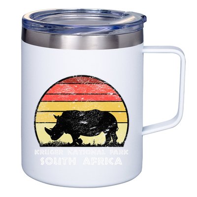 Vintage Retro Kruger National Park South Africa Africa Safa 12oz Stainless Steel Coffee Mug
