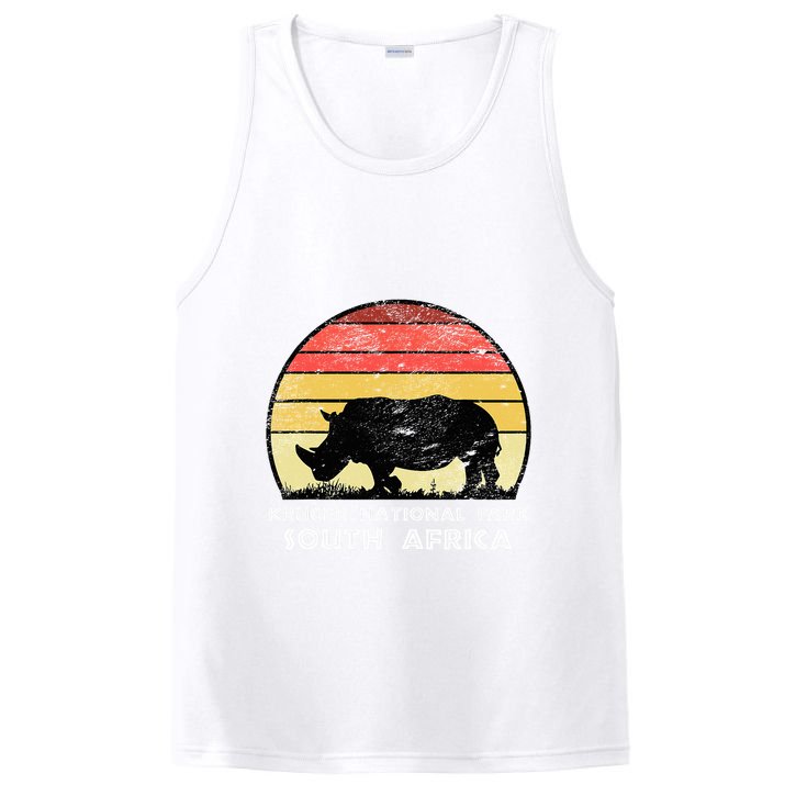 Vintage Retro Kruger National Park South Africa Africa Safa PosiCharge Competitor Tank