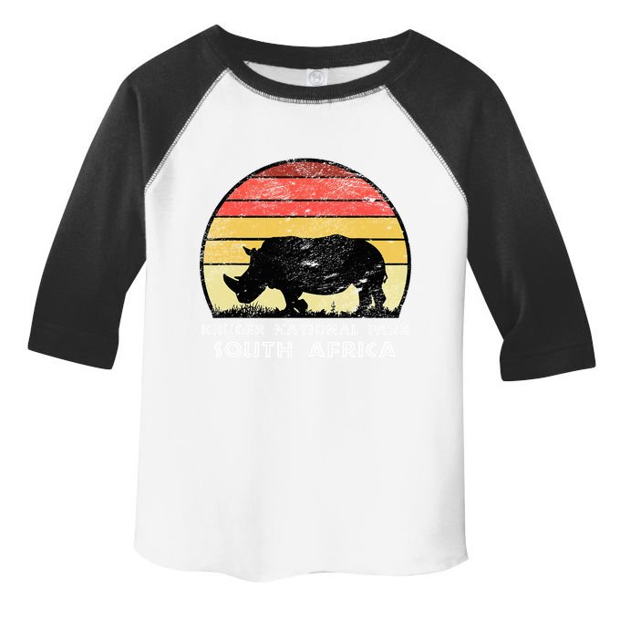 Vintage Retro Kruger National Park South Africa Africa Safa Toddler Fine Jersey T-Shirt